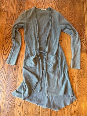 Joah Brown Sage Green Open-Front Women's Cardigan